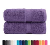 vidaXL Asciugamani per Ospiti 2 pz Viola 30x50 cm 600 g/m² 100% Cotone, Asciugamano, Asciugamano per Il Viso, Set di Asciugamani da Bagno
