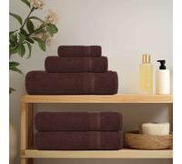 vidaXL Asciugamani per ospiti FROGN 10 pz Marrone 30x50 cm 360 g/m²