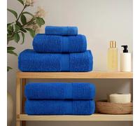 vidaXL Asciugamani per ospiti FROGN 4 pz Blu 30x50 cm 360 g/m²