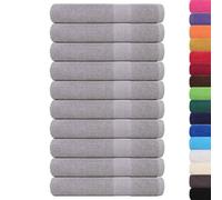 vidaXL Asciugamani per Sauna 10pz Grigio 80x200cm 360 g/m² 100% Cotone