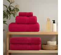 vidaXL Asciugamani per Sauna SOLUND 4 pz Rossi 80x200 cm 600 g/m²