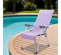 vidaXL Asciugamani per Sedia Outdoor 2 pcs Viola 130 x 60 cm