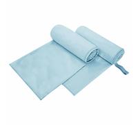vidaXL Asciugamani Sportivi 2 pcs Blu 200 x 100 cm