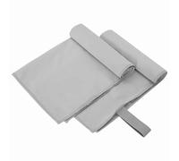 vidaXL Asciugamani Sportivi 2 pcs Grigio 50 x 30 cm
