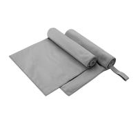 vidaXL Asciugamani Sportivi 2 pcs Grigio scuro 100 x 50 cm