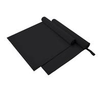 vidaXL Asciugamani Sportivi 2 pcs Nero 180 x 90 cm