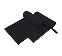 vidaXL Asciugamani Sportivi 2 pcs Nero 200 x 100 cm