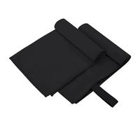 vidaXL Asciugamani Sportivi 2 pcs Nero 50 x 30 cm