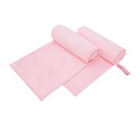 vidaXL Asciugamani Sportivi 2 pcs Rosa 200 x 100 cm