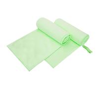 vidaXL Asciugamani Sportivi 2 pcs Verde 200 x 100 cm