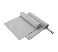 vidaXL Asciugamani Sportivi 2 pz Grigio 100 x 50 cm