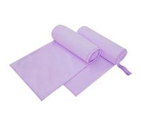 vidaXL Asciugamani Sportivi 2 pz Viola 200 x 100 cm