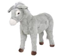VIDAXL - Asino in Peluche in Piedi Grigio XXL