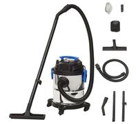 vidaXL Aspirapolvere e Aspiraliquidi 1200 W 20 L Argento