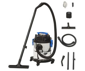 vidaXL Aspirapolvere e Aspiraliquidi 1200 W 20 L Argento