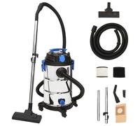 vidaXL Aspirapolvere e Aspiraliquidi 1200 W 30 L Argento