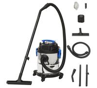 vidaXL Aspirapolvere e Aspiraliquidi 1200 W 20 L Argento