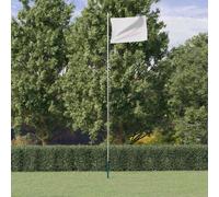 vidaXL Asta Sezionale per Bandiere Argento 6,08 m in Alluminio