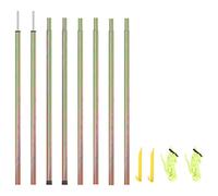 vidaXL Aste per Parasole a Vela 2 pz 250 cm Acciaio Zincato