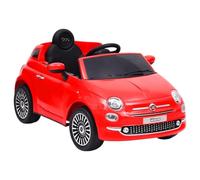 vidaXL Auto Elettrica per Bambini Fiat 500 Rossa