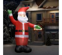 vidaXL Babbo Natale Gonfiabile Decorazione con LED IP44 4,5 m