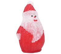 vidaXL Babbo Natale LED in Acrilico per Interno ed Esterno Decorazioni Natalizie Illuminazione Addobbi Feste FESTIVITÀ Invernali 28 cm