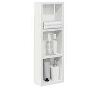 vidaXL Badkamer wandkast Wit 20 x 10 x 60,5 cm Geconstrueerd hout