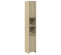 vidaXL Mobile da bagno Rovere Sonoma 30x30x183,5 cm in legno multistrato