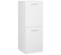 vidaXL Armadio da Bagno Bianco 30x30x80 cm in legno multistrato