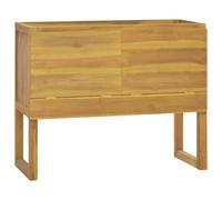 vidaXL Mobile da Bagno 90x40x75,5 cm in Legno Massello di Teak