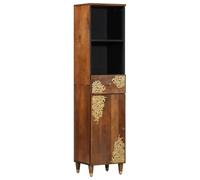 vidaXL Mobile da Bagno con cassetto marrone ambrato 38 x 33 x 160 cm