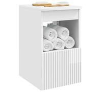 vidaXL Mobile da Bagno Bianco Lucido 30 x 35 x 50 cm,