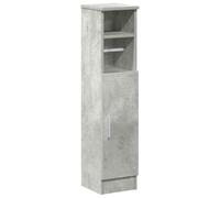 vidaXL Mobile da Bagno con Portarotolo Grigio Cemento 20,5x22x90 cm, mobiletto portaoggetti per Il Bagno, mobiletto da Pavimento per Il Bagno, unità portaoggetti per Il Bagno