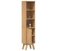 vidaXL Mobile da Bagno con lo scaffale Olden Marrone 35 x 30 x 159 cm, Mobile Bagno Moderno, Mensola Rettangolare, Legno di Pino, Design Funzionale per la Casa