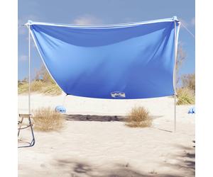 vidaXL Baldacchino da Spiaggia con Ancore per la Sabbia Blu 304x300 cm
