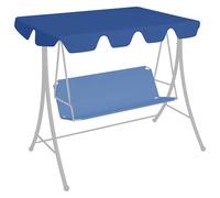 vidaXL Baldacchino per Dondolo Giardino Blu 150/130x105/70 cm