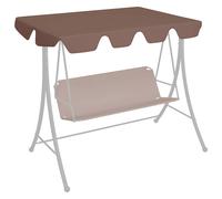 vidaXL Baldacchino per Dondolo Giardino Marrone 150/130x105/70 cm