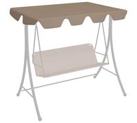 vidaXL Baldacchino per Dondolo Giardino Tortora 188/168x145/110 cm