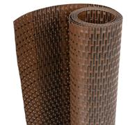 vidaXL Paravento da balcone Polyrattan Marrone e Nero 300x90 cm