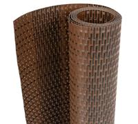 vidaXL Paravento da Balcone Marrone e Nero 600x80 cm in Polyrattan, schermo da balcone, schermo privacy