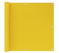 vidaXL Schermo Frangivista per Balcone Giallo 90x500 cm in HDPE