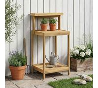 vidaXL Banco da Giardinaggio Esterno 56,5 x 48,5 x 107 cm Bianco