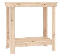 vidaXL Banco da Lavoro 80x50x80 cm in Legno Massello di Pino