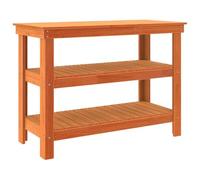 vidaXL Scaffale da Officina con Struttura Autoportante - Soluzione di Stoccaggio per Organizzare Strumenti, Divisore per Stanze, Design Rustico in Legno Massello per Interni e Garage