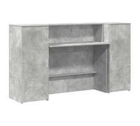VidaXL Banco Reception Grigio Cemento 180x50x103,5 cm Legno Multistrato Bancone Reception Salone Bar Front Desk