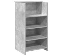 vidaXL Banco Reception Grigio Cemento 55x50x103,5 cm Legno Multistrato