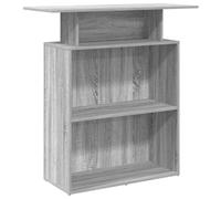 vidaXL Banco Reception Grigio Sonoma 100x40x104 cm Legno Multistrato, Reception, Reception Ufficio, banco Cassa, Reception Salone, banco Bar Reception