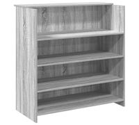 vidaXL Banco Reception Grigio Sonoma 100x50x103,5 cm Legno Multistrato Ufficio