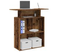 vidaXL Banco Reception Legno Antico 100x40x104 cm Legno Multistrato