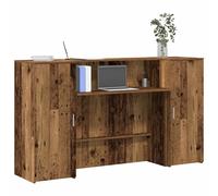 vidaXL Banco Reception Legno Antico 180x50x103,5 cm Legno Multistrato